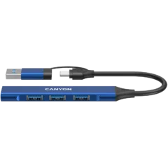 CANYON hub DS-02 4in1 USB-A/C Blue