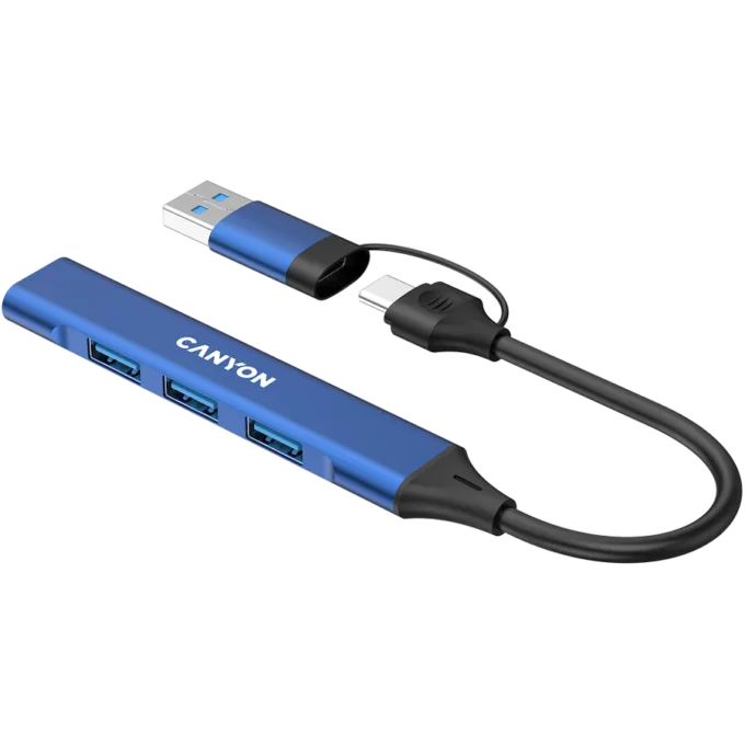 CANYON hub DS-02 4in1 USB-A/C Blue — image 5