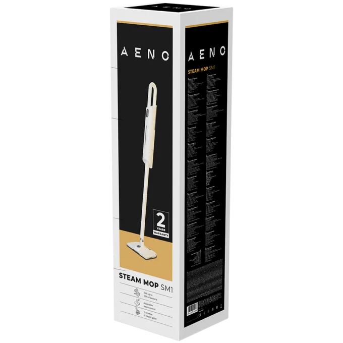AENO Steam Mop SM1-UK: UK plug, built-in water filter, aroma oil tank, 1200W, 110°C, Tank Volume 380 ml, Screen Touch Switch — image 5