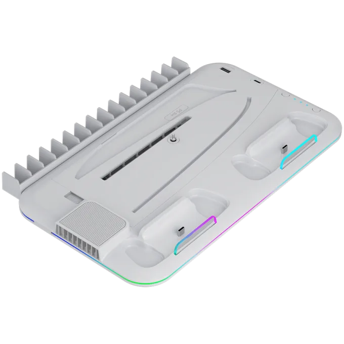 CANYON cooling stand CS-51 RGB PS5 Slim/DE Charge White — image 1