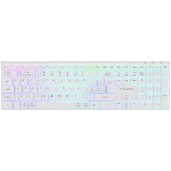 CANYON keyboard HKB-W11 UK/US RGB Dual Mode Wireless White