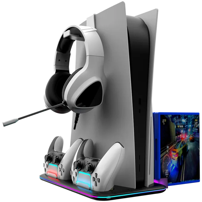 CANYON cooling stand CS-51 RGB PS5 Slim/DE Charge Black — image 4