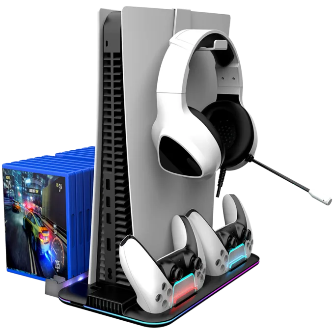 CANYON cooling stand CS-51 RGB PS5 Slim/DE Charge Black — image 5