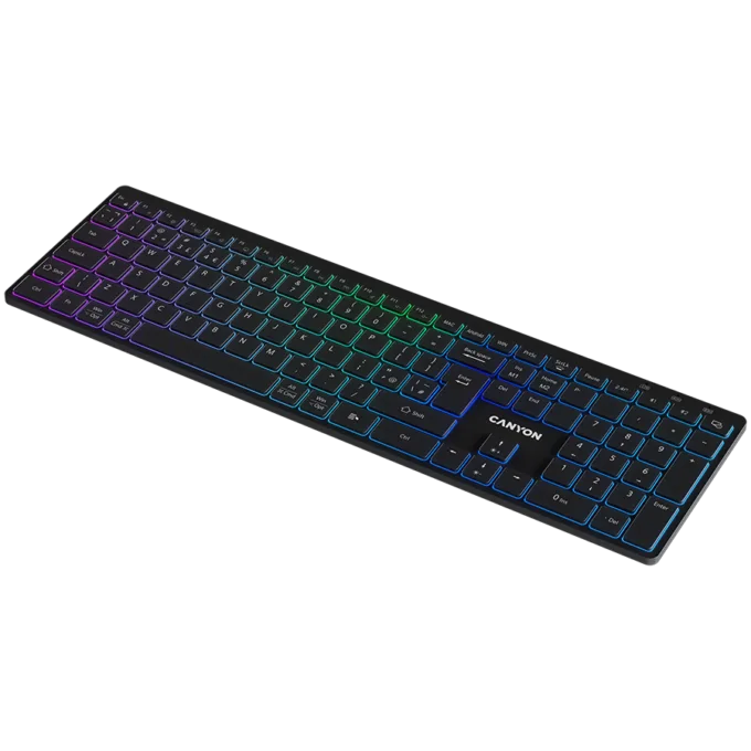 CANYON keyboard HKB-W11 UK/US RGB Dual Mode Wireless Black — image 4