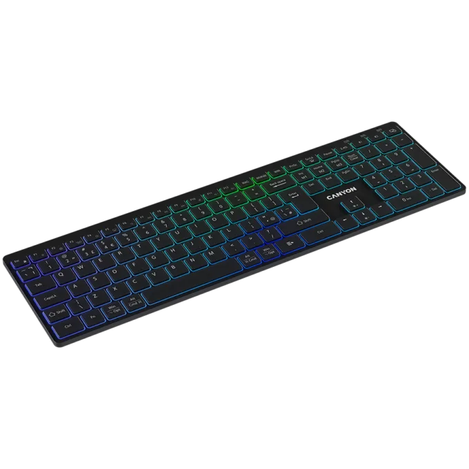 CANYON keyboard HKB-W11 UK/US RGB Dual Mode Wireless Black — image 5