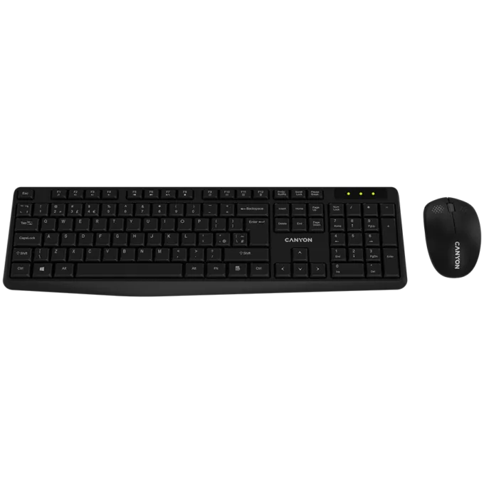 CANYON SET-W01 Keyboard+Mouse Wireless Black — image 1