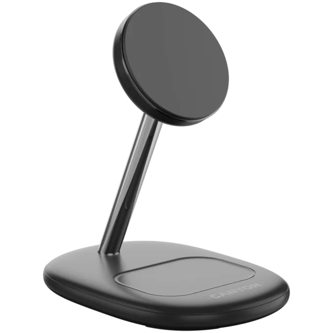 CANYON wireless charger WCS-205 15W Qi2 2in1 Black — image 3