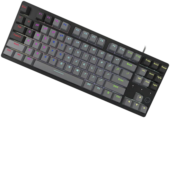 LORGAR Azar 514TKL, Wired RGB mechanical gaming keyboard, black, EN layout — image 3