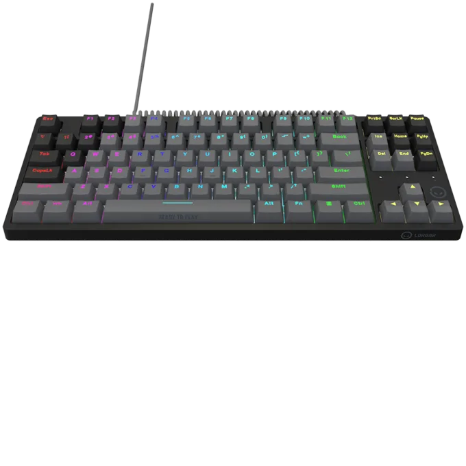 LORGAR Azar 514TKL, Wired RGB mechanical gaming keyboard, black, EN layout — image 4