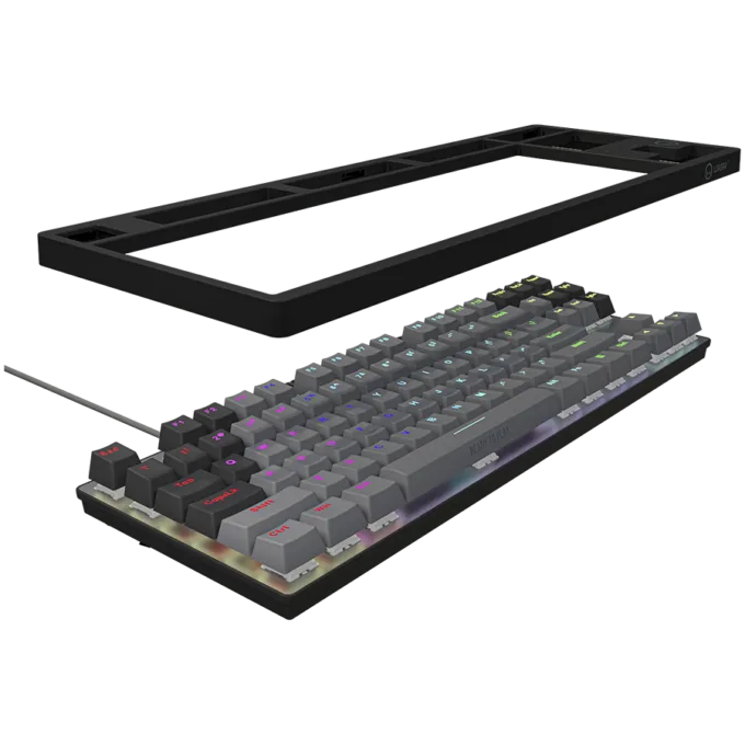 LORGAR Azar 514TKL, Wired RGB mechanical gaming keyboard, black, EN layout — image 7