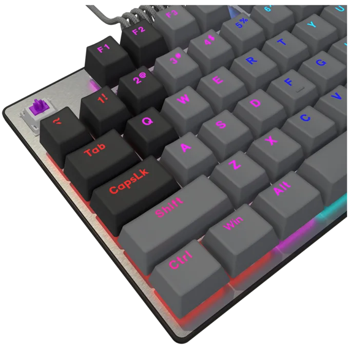 LORGAR Azar 514TKL, Wired RGB mechanical gaming keyboard, black, EN layout — image 8
