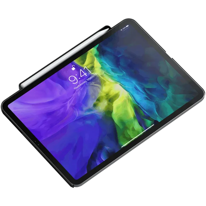 SATECHI Vegan-Leather Magnetic Case for 12.9'' iPad Pro (Black) — image 2