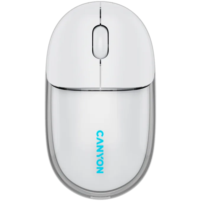 CANYON mouse OnClick 24 BT/ Wireless Transparent/White — image 1