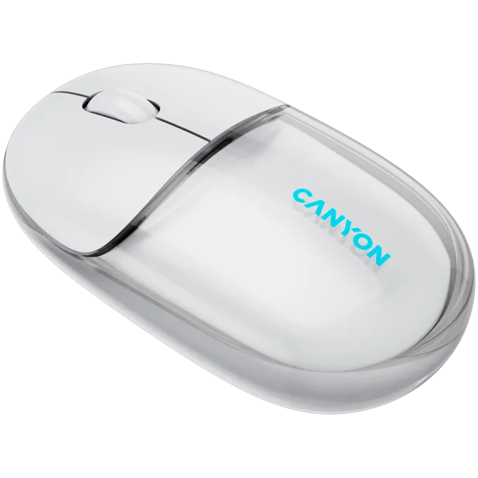 CANYON mouse OnClick 24 BT/ Wireless Transparent/White — image 3