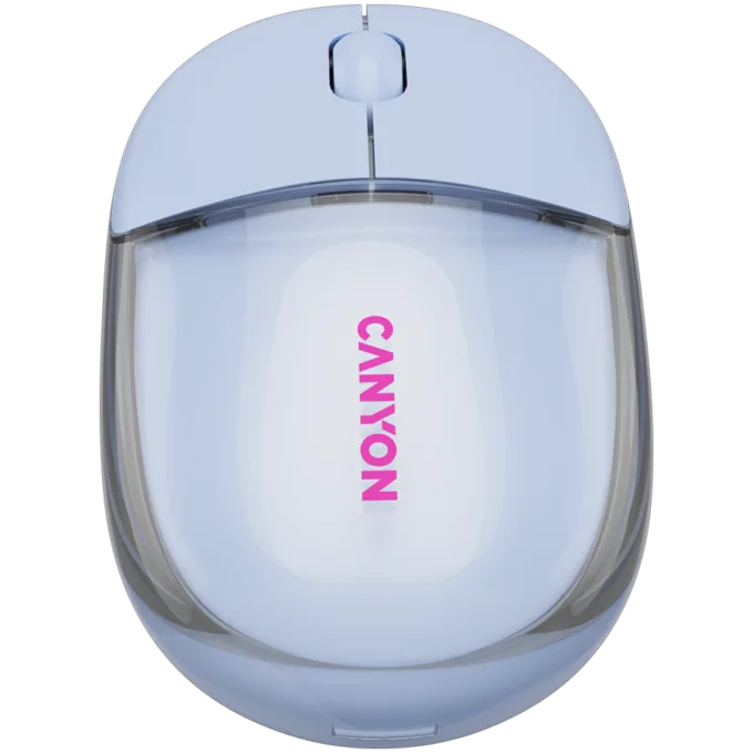 CANYON mouse OnClick 24 BT/ Wireless Transparent/Blue — image 2