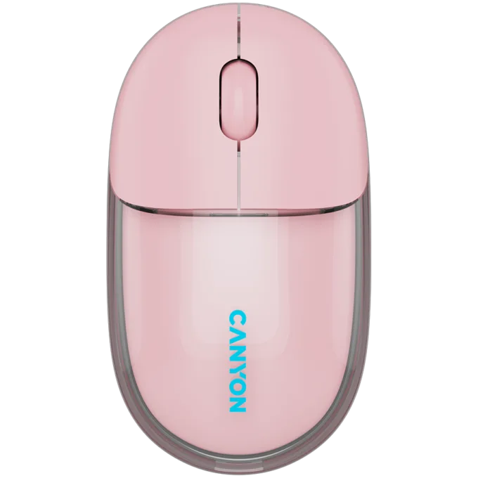 CANYON mouse OnClick 24 BT/ Wireless Transparent/Pink — image 1