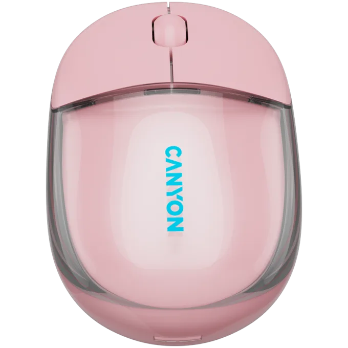 CANYON mouse OnClick 24 BT/ Wireless Transparent/Pink — image 2