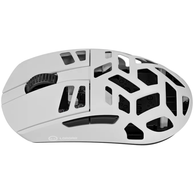 LORGAR MSE90W, Magnesium Alloy Wireless Gaming Mouse Elite, White — image 3