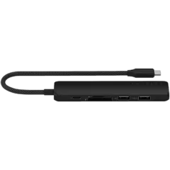 SATECHI 6-in-1 USB-C Slim Multiport Adapter (Black)