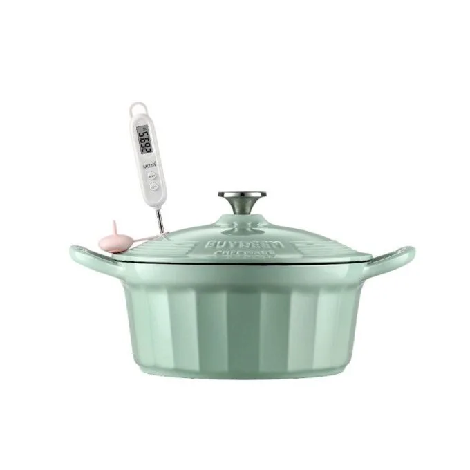 BUYDEEM Enameled Cast Iron Dutch Oven 3,9L, model CP551, color Cozy Greenish — image 2