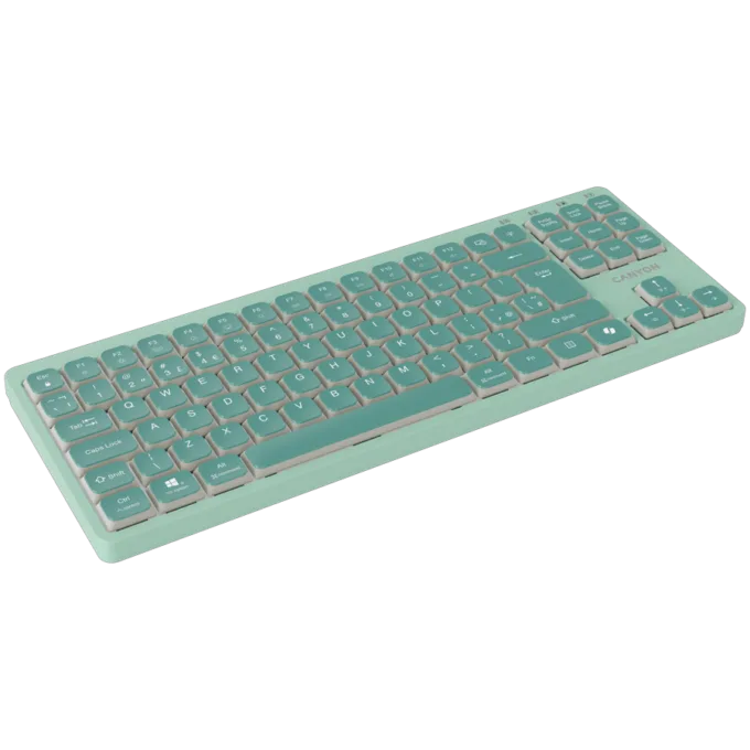 CANYON Keyboard OnType 10 Low Profile EN Wired Green — image 3