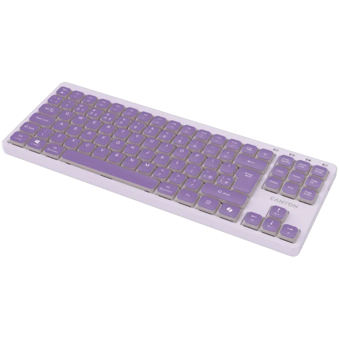 CANYON Keyboard OnType 10 Low Profile EN Wired Violet — image 4
