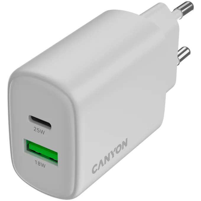 CANYON charger OnCharge 250 25W 1xPD 1xQC EU White — image 4