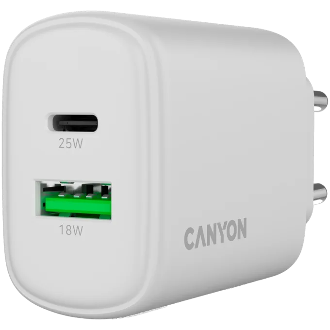 CANYON charger OnCharge 250 25W 1xPD 1xQC EU White — image 5