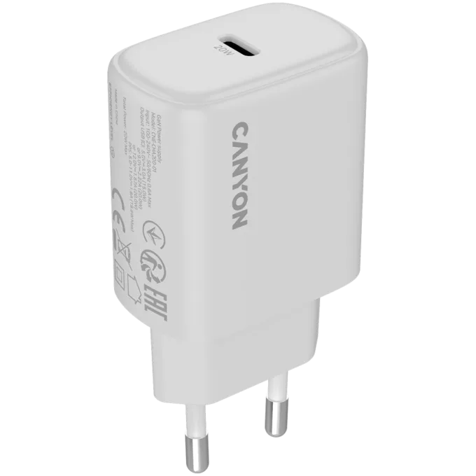 CANYON charger OnCharge 200 20W 1xPD EU White — image 1