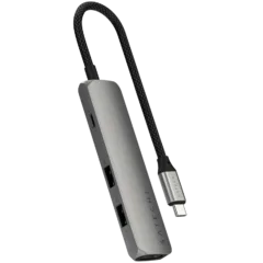 SATECHI 4-in-1 USB-C Slim Multiport Adapter 4K (Space Grey)
