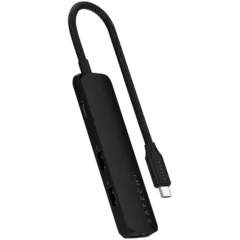 SATECHI 4-in-1 USB-C Slim Multiport Adapter 4K (Black)