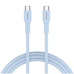 CANYON cable OnWire 60CL C-C 60W COLOR Braided 1m Light Blue