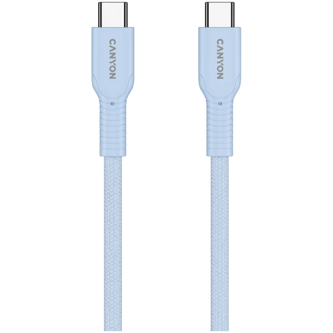 CANYON cable OnWire 60CL C-C 60W COLOR Braided 1m Light Blue — image 3