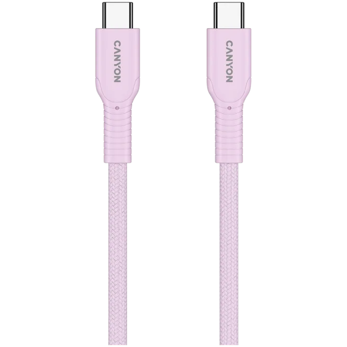 CANYON cable OnWire 60CL C-C 60W COLOR Braided 1m Pink — image 3