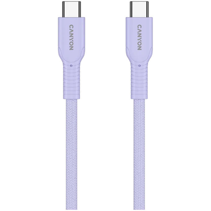 CANYON cable OnWire 60CL C-C 60W COLOR Braided 1m Purple — image 3