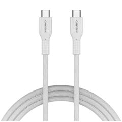 CANYON cable OnWire 60CL C-C 60W COLOR Braided 1m White