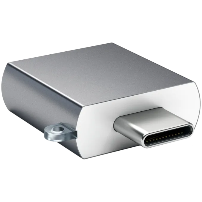 SATECHI Aluminum Type-C to USB 3.0 Adapter Space Gray — image 3