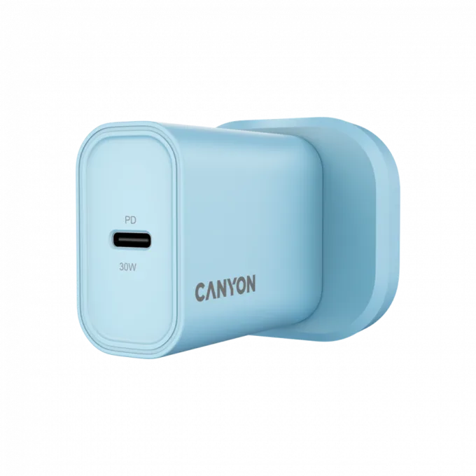 CANYON charger OnCharge 30CL Max Power 30W 1xPD UK Light Blue — image 2