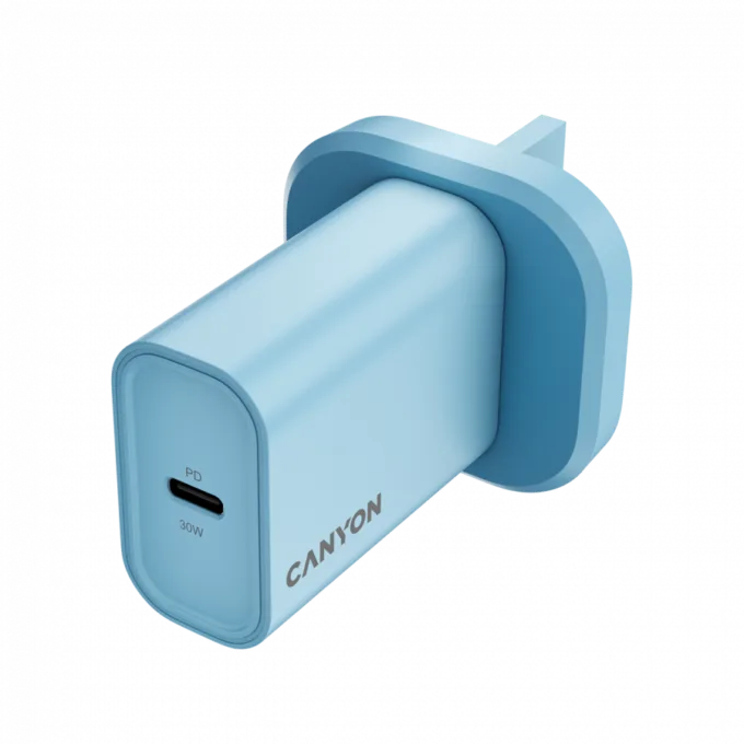CANYON charger OnCharge 30CL Max Power 30W 1xPD UK Light Blue — image 3