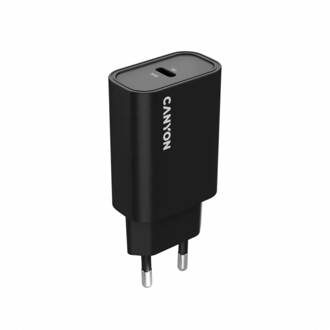CANYON charger OnCharge 30CL Max Power 30W 1xPD EU Black — image 1