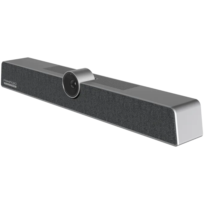 Prestigio Solutions Video Conferencing Collaboration Bar Alpha: UHD, 12MP, 6 mic, 8m (Range), Connection via USB Type-C or AUX — image 2