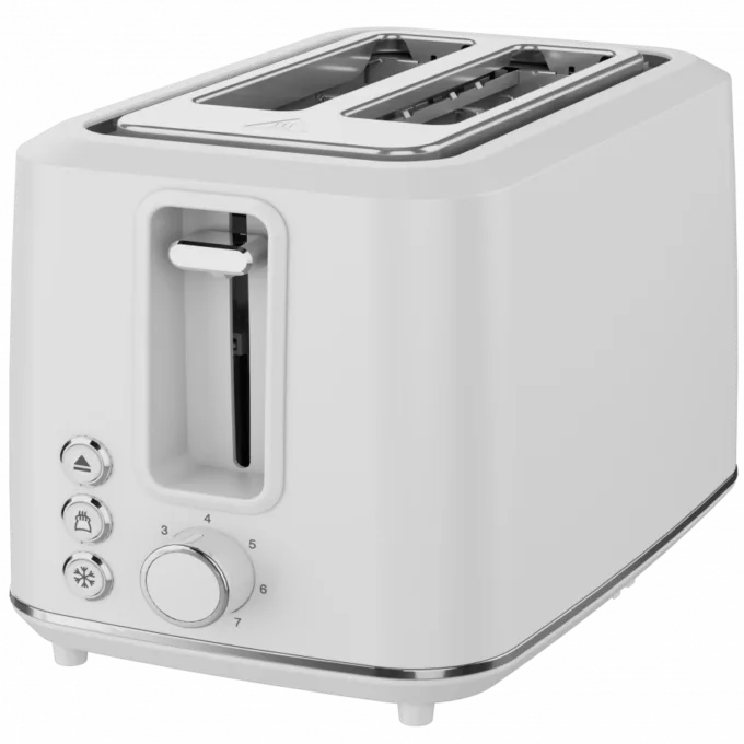 Electric Toaster, white, 220-240V, 50-60Hz, 920-1080W, 2 slots, 3 modes, 7 browning levels — image 2
