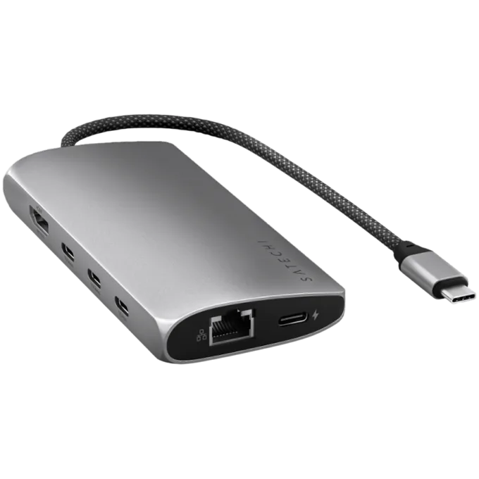 SATECHI USB-C MultiPort Adapter 8K with Ethernet V3 - Space Gray — image 2