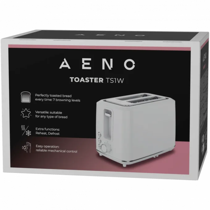 Electric Toaster, white, 220-240V, 50-60Hz, 920-1080W, 2 slots, 3 modes, 7 browning levels — image 7