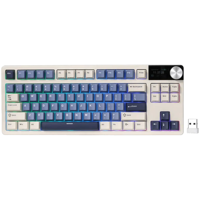 ROYAL KLUDGE RK S85 Horizon Blue Gaming Keyboard Cloud switch — image 1