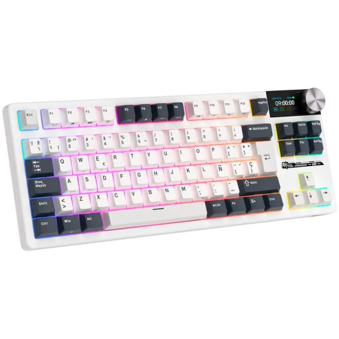 ROYAL KLUDGE RK S85 White Night Gaming Keyboard Beige switch — image 2