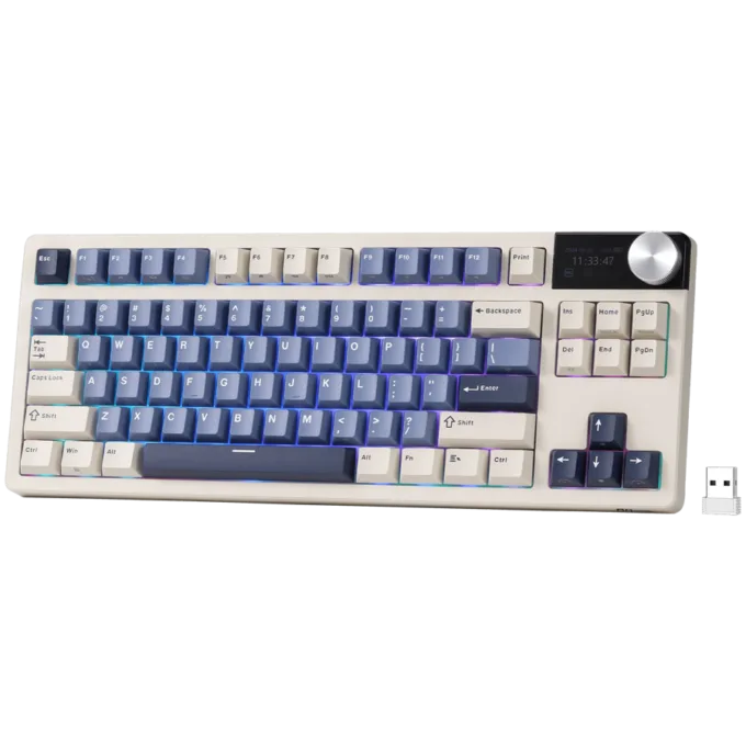 ROYAL KLUDGE RK S85 Horizon Blue Gaming Keyboard Beige switch — image 2