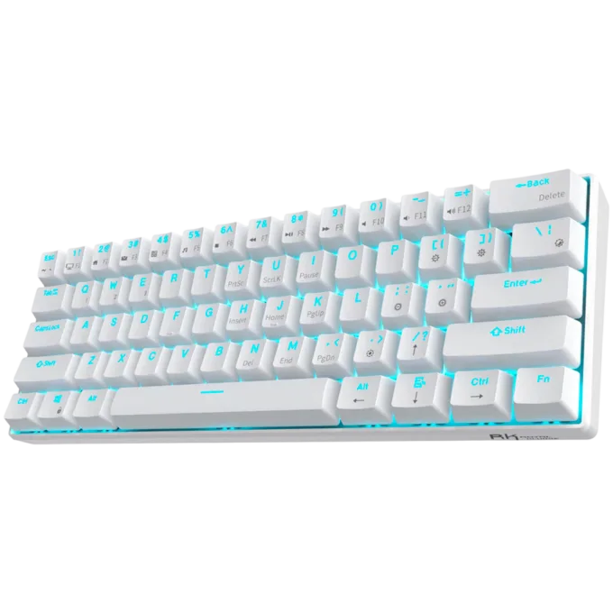 ROYAL KLUDGE RK61 White Gaming Keyboard Red switch — image 2