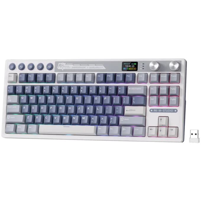 ROYAL KLUDGE RK M87 Ocean Blue Gaming Keyboard Beige switch — image 2