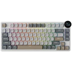 ROYAL KLUDGE RK N80 Pearly Dawn Gaming Keyboard Red switch
